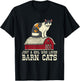 Girl Who Loves Barn Cats Ranch Farmers Market Farm Wife T-Shirt - T-Shirt | Black