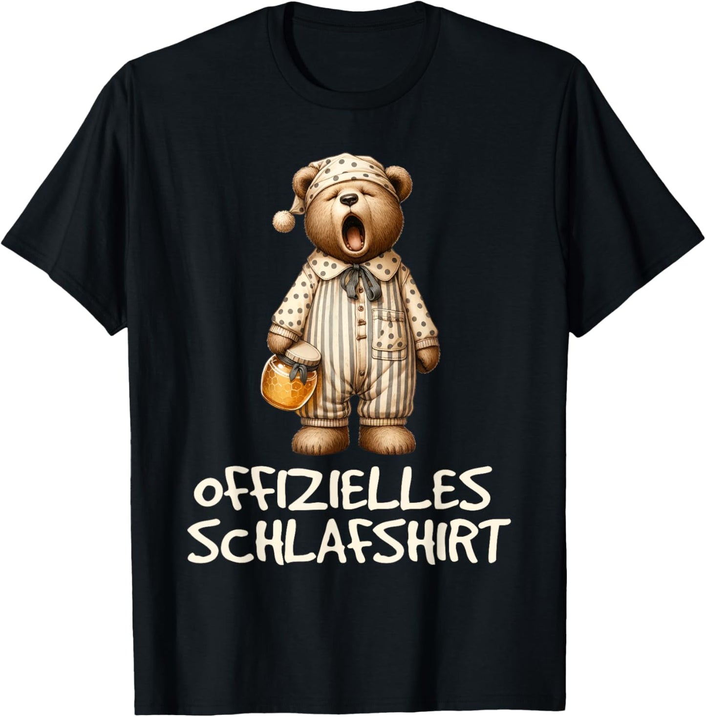 Official Sleep Shirt Bear , black T-Shirt - T-Shirt | Black