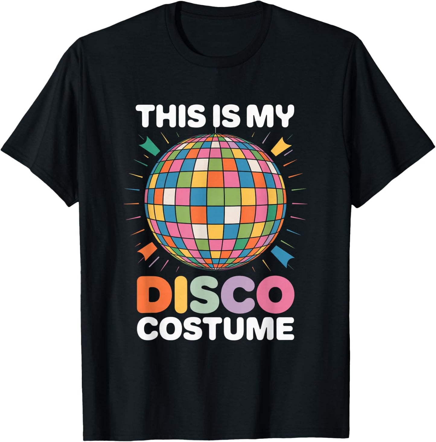 This Is My Disco Costume Recto 1970s Funky design T-Shirt - T-Shirt | Black