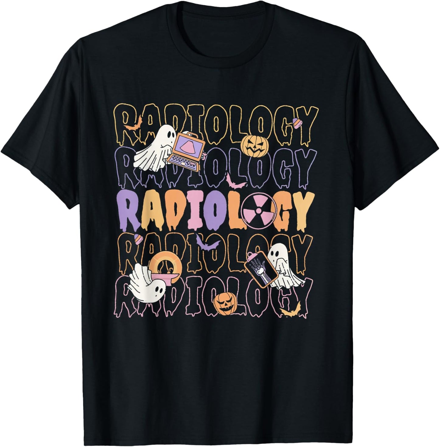 Halloween Radiology Fall Autumn RAD Tech X-ray Technologist T-Shirt - T-Shirt | Black