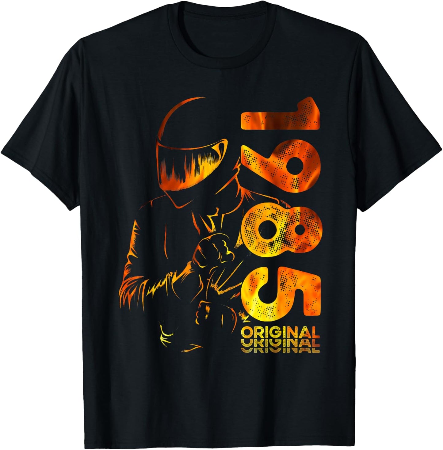 40th Birthday Man Motorcycle Biker Biker 1985 T-Shirt - T-Shirt | Black