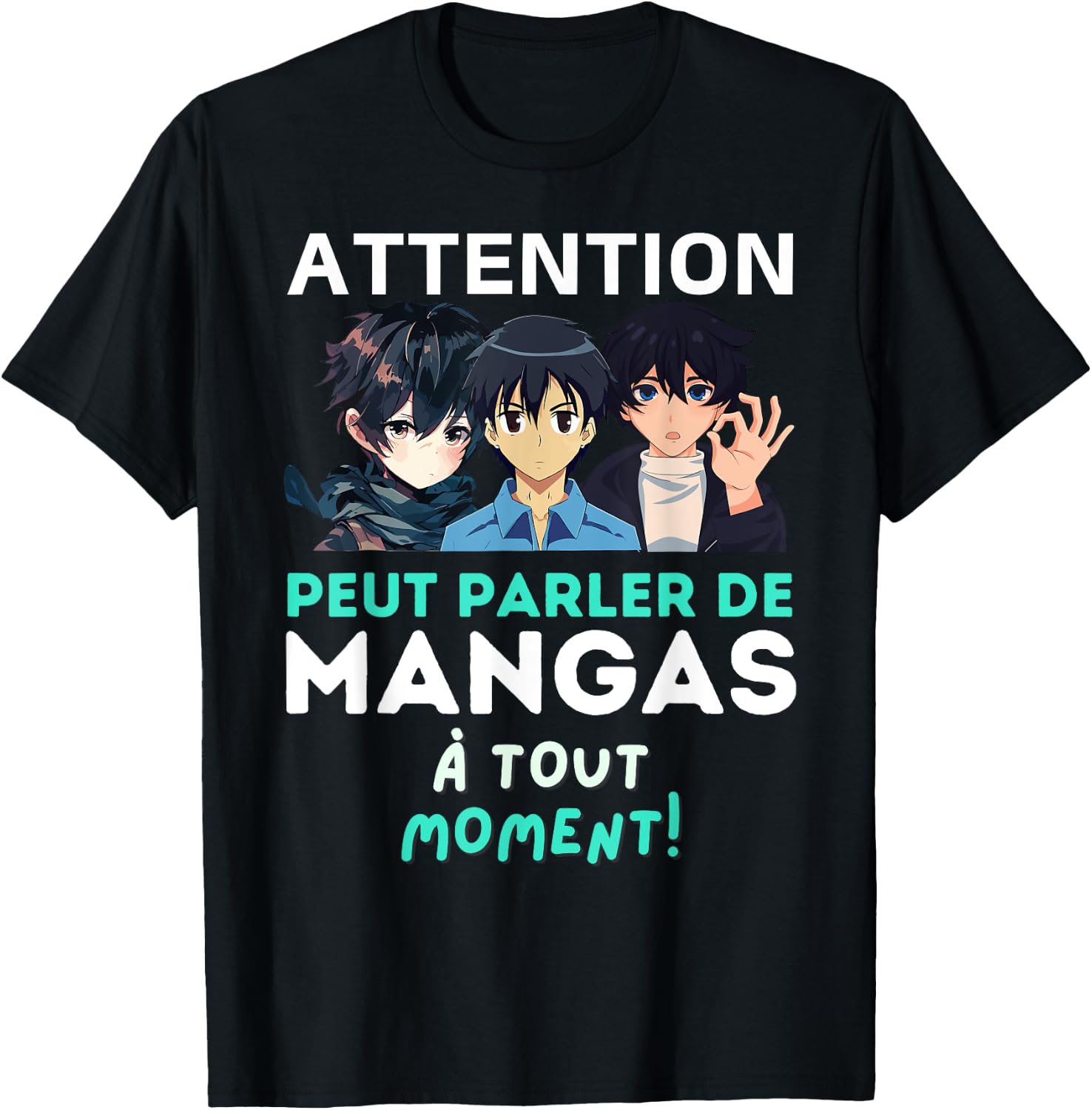 Can Talk Manga - Humor Funny Manga , Black, S T-Shirt - T-Shirt | Black