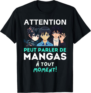 Can Talk Manga - Humor Funny Manga , Black, S T-Shirt - T-Shirt | Black