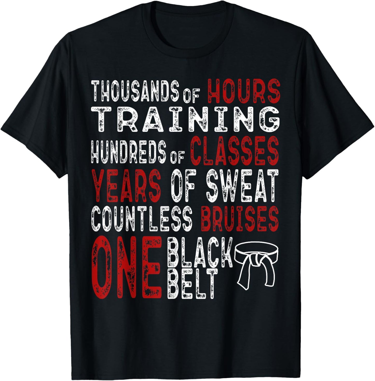 Black Belt Taekwondo Gifts Mixed Martial Arts Training Cool T-Shirt - T-Shirt | Black