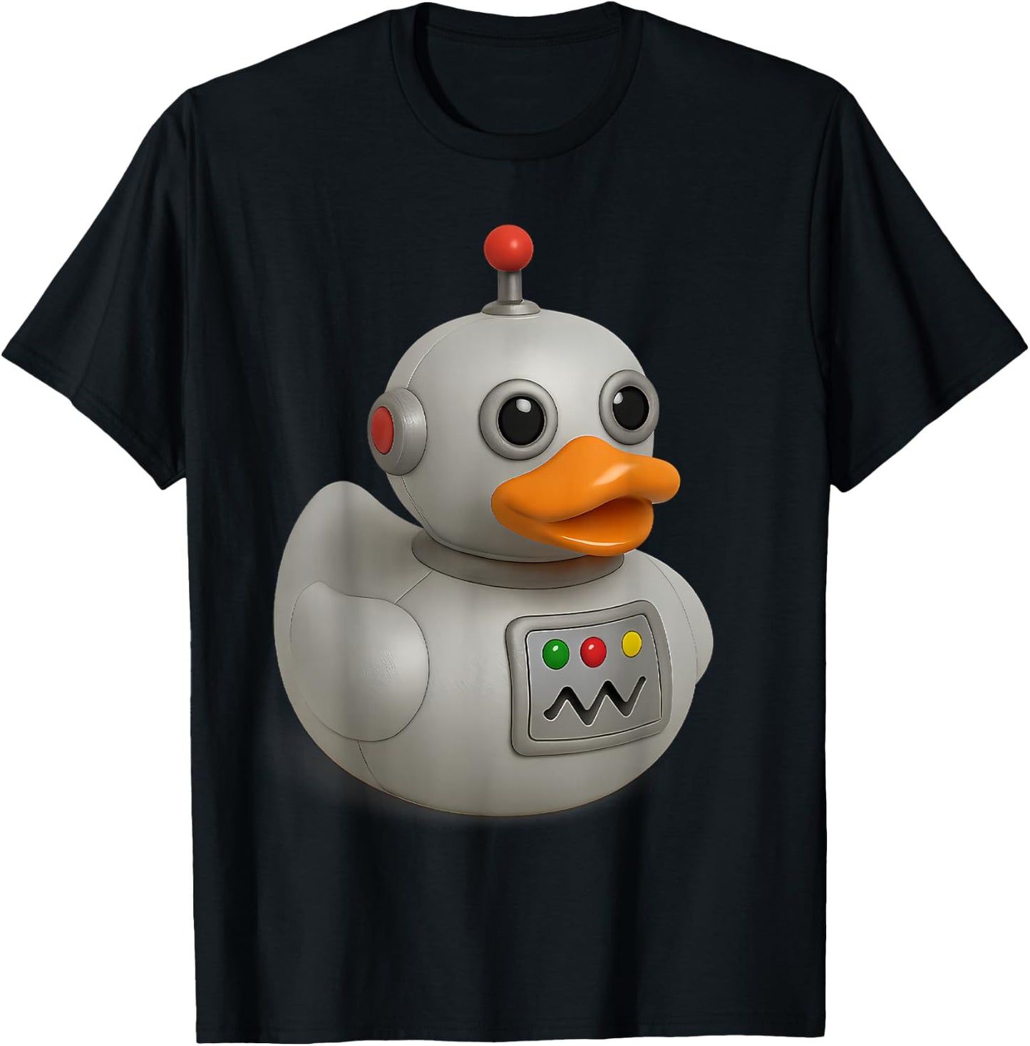 Robot Rubber Duck T-Shirt - T-Shirt | Black