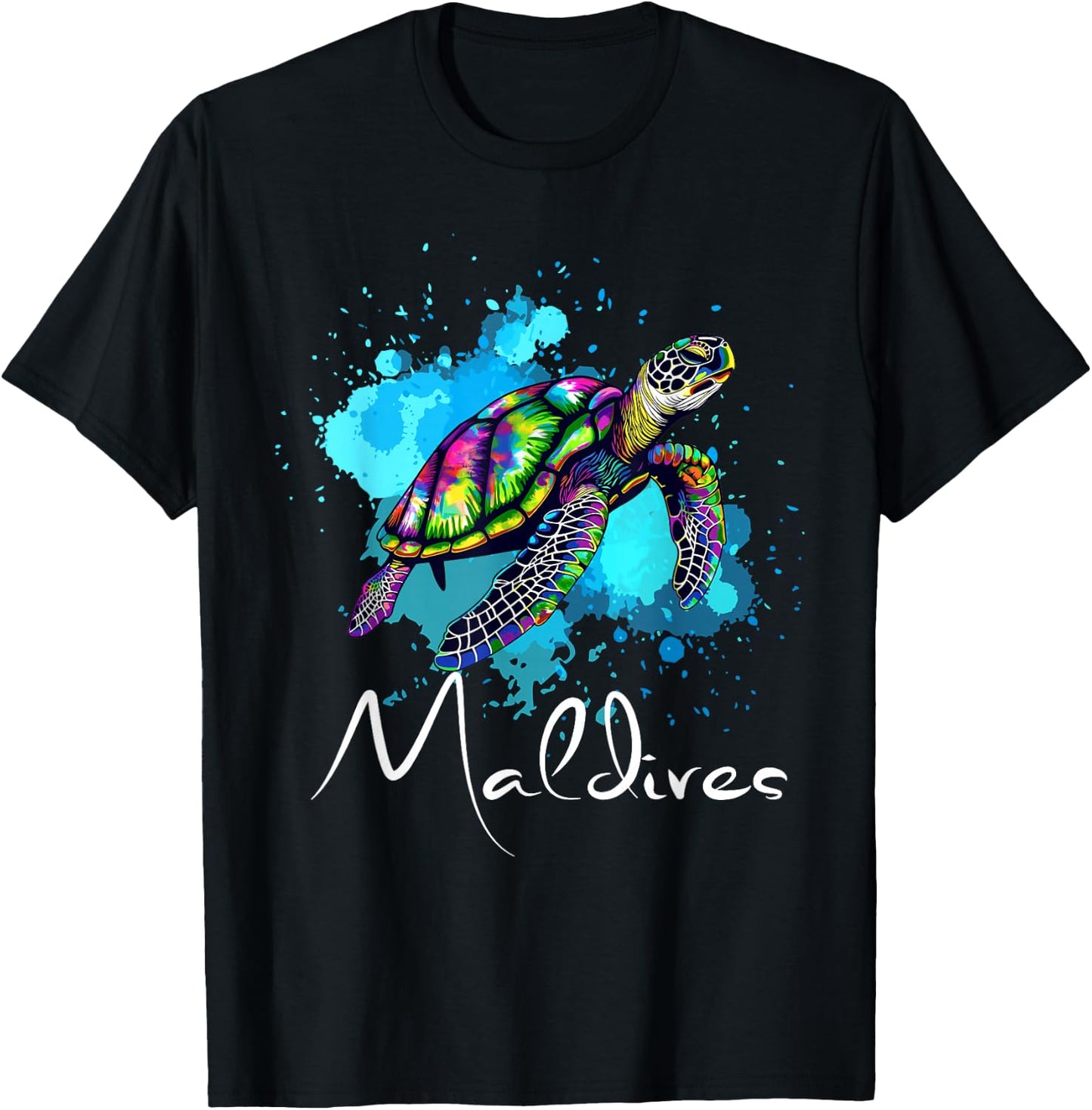 Malediven Taucher Malediven Souvenir Diver T-Shirt - T-Shirt | Black