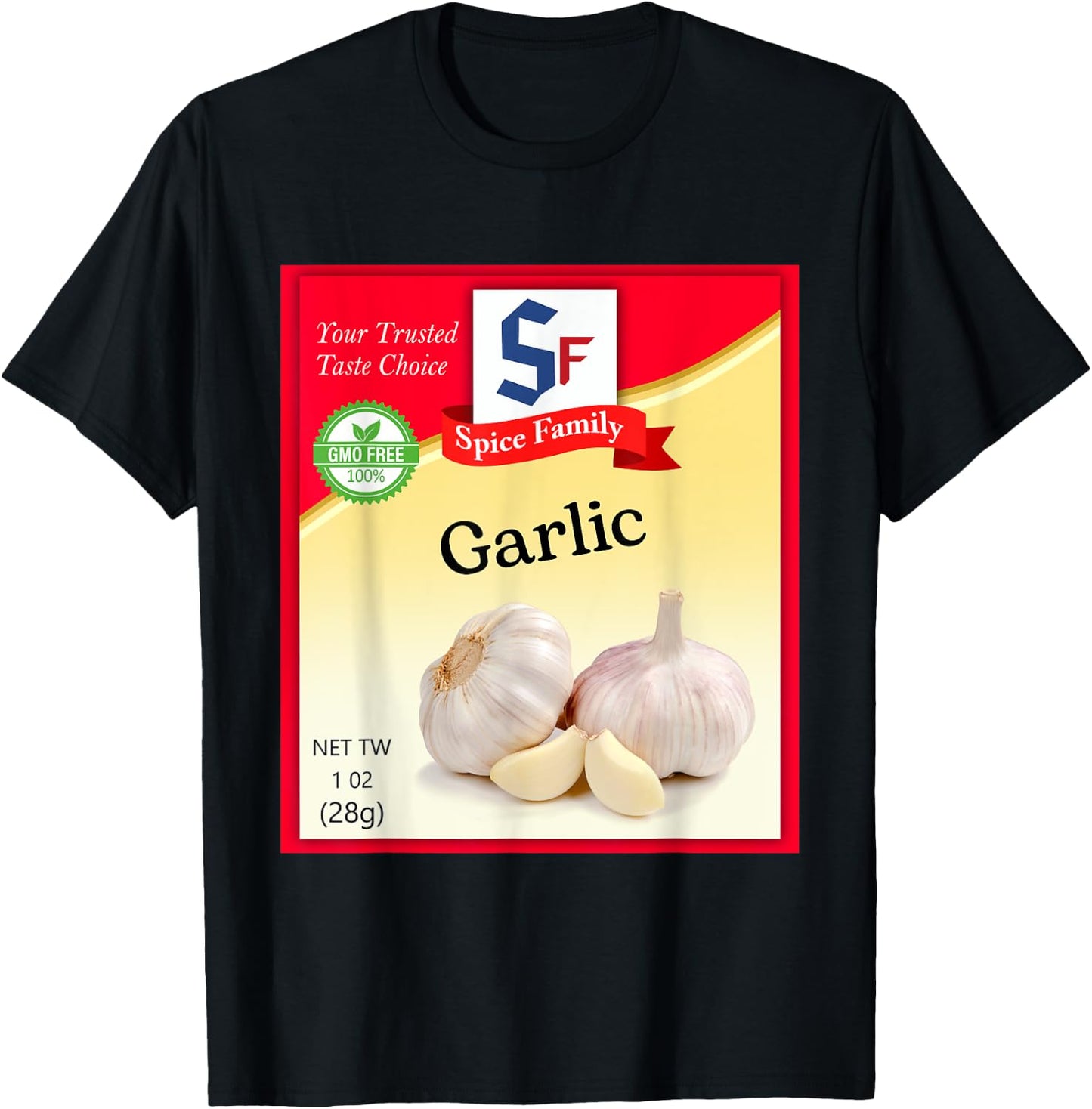 Garlic Condiment Costume Holiday Spice Costumes T-Shirt - T-Shirt | Black