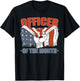 Officer of the Month Job Employee Appreciation Patriotic Men T-Shirt - T-Shirt | Black