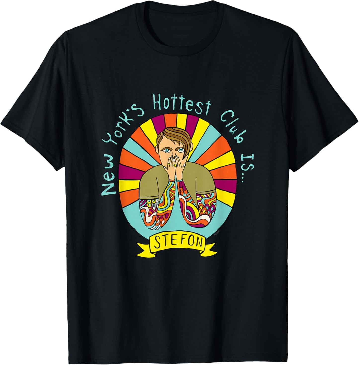 Saturday Night Live Stefon New Yorks' Hottest T-Shirt - T-Shirt | Black