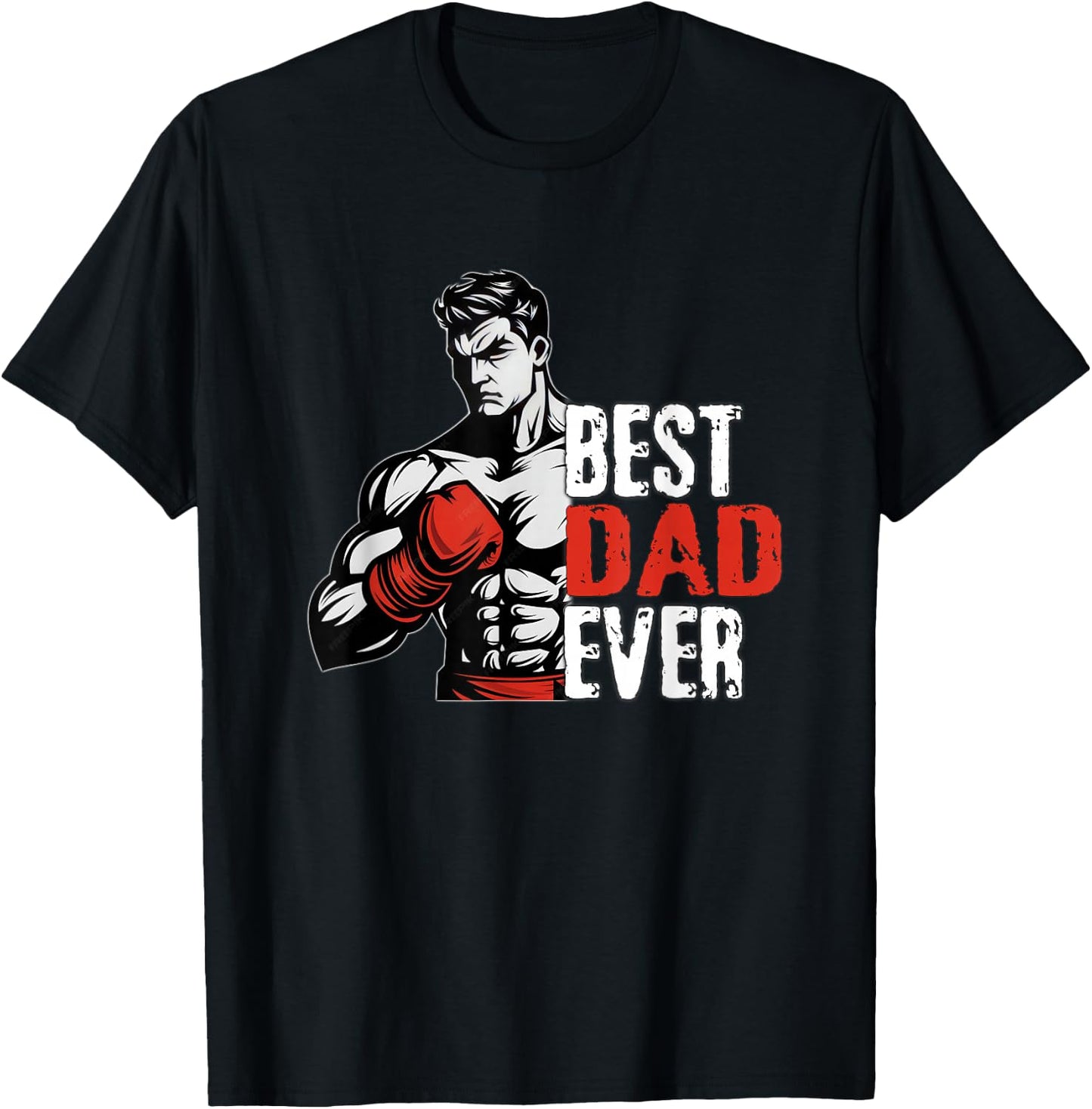 Boxing shirt for father, boxing costume for father birthday T-Shirt - T-Shirt | Black