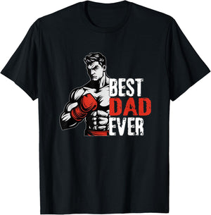 Boxing shirt for father, boxing costume for father birthday T-Shirt - T-Shirt | Black