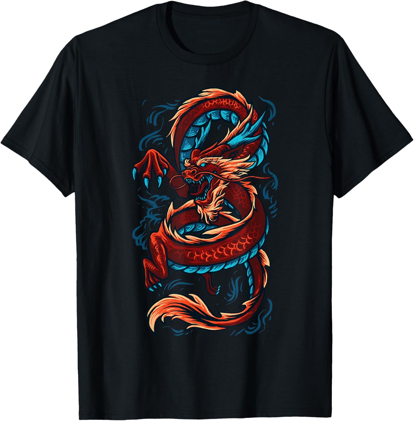 Best Dragon Gift East Asia Dragons Lover Clothes Chinese Dragon - -Adults - Black - Small - Short Sleeve - Modern - Dragon Theme Women's T-Shirt - T-Shirt | Black