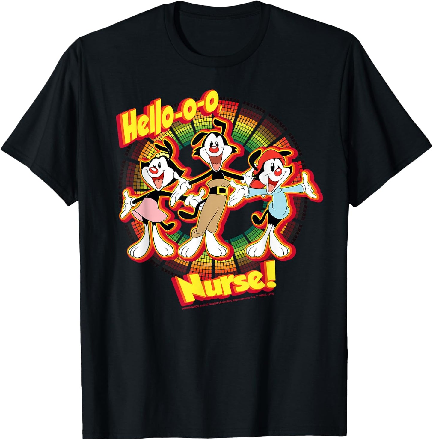 Animaniacs Group Shot Hello-o-o Nurse T-Shirt - T-Shirt | Black
