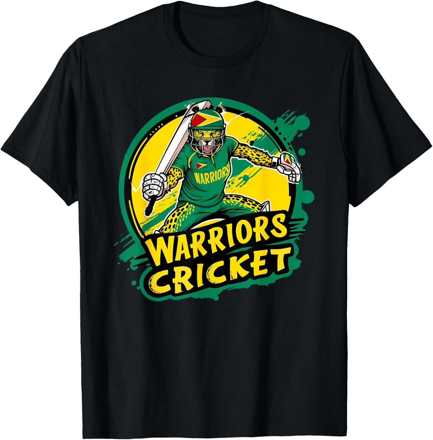 Jaguar - Guyana Warriors Cricket T-Shirt - T-Shirt | Black