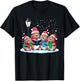 Festive Winter Capybara Christmas T-Shirt - T-Shirt | Black