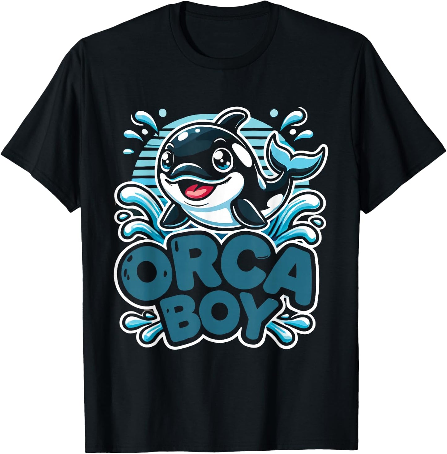 Funny Orca Cute Orca Toddler Boys Orcas - Black, Small T-Shirt - T-Shirt | Black