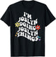 Retro Groovy Im JOSLYN Doing JOSLYN Things Funny Mother's T-Shirt - T-Shirt | Black