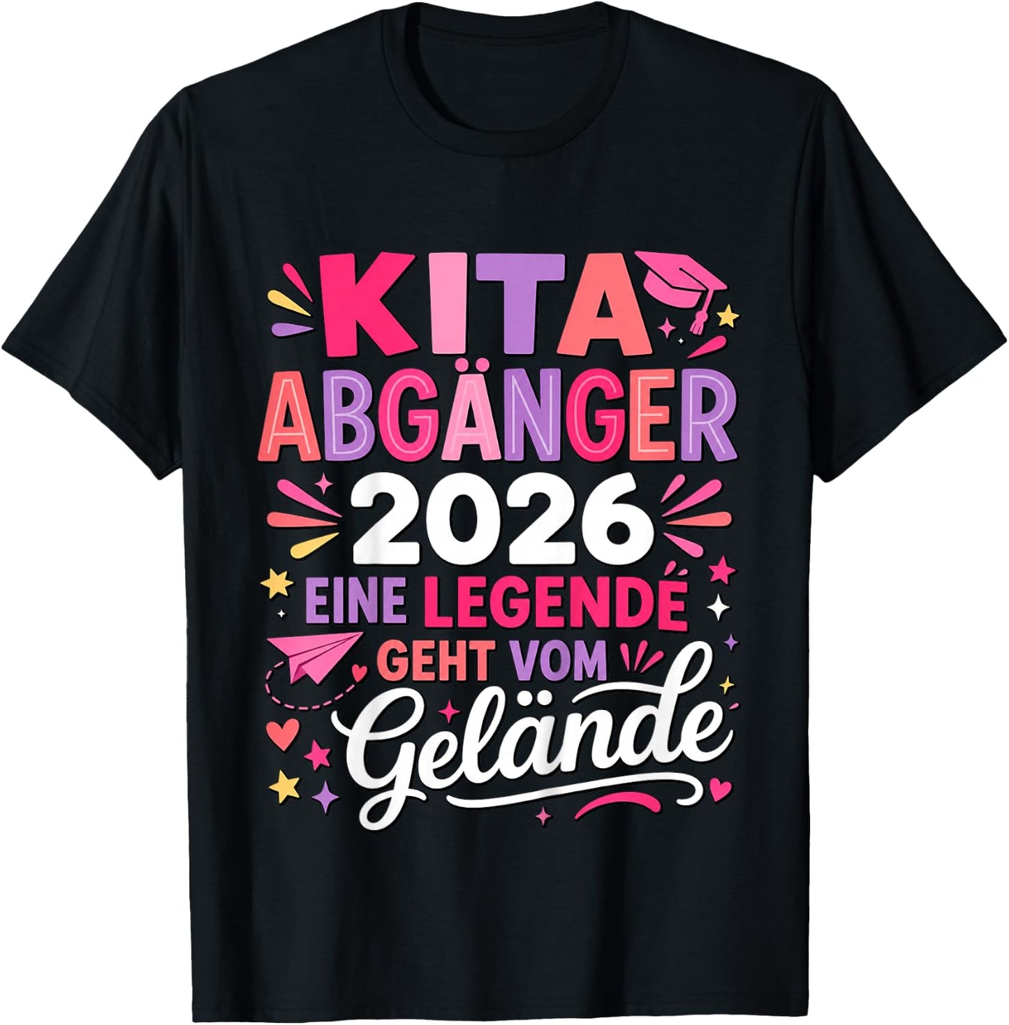 Kita Abgängerin 2026 Legende Geht Vom Gelände T-Shirt - T-Shirt | Black