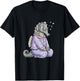 Funny Sleepy Seahorse Pyjamas and Girls T-Shirt - T-Shirt | Black
