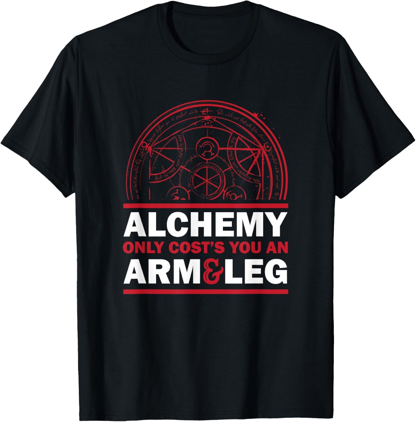 Alchemist Anime T Shirt Otaku Weeaboo T-Shirt - T-Shirt | Black