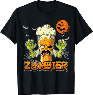 Halloween Zombie Zombier , black T-Shirt - T-Shirt | Black