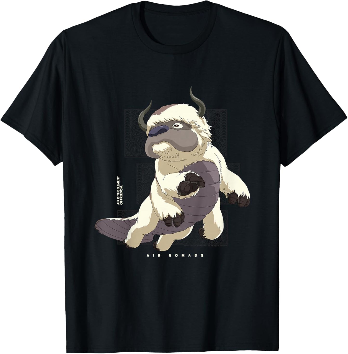 Kids Avatar The Last Airbender Appa Flying Bison Air Nomads Kids T-Shirt - T-Shirt | Black