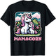 Mamacorn Funny Unicorn Mom Graphic T-Shirt - T-Shirt | Black