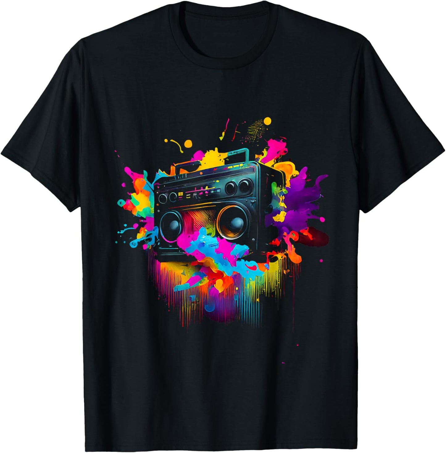 80s 90s Retro Party Fancy Dress Cassette , black T-Shirt - T-Shirt | Black