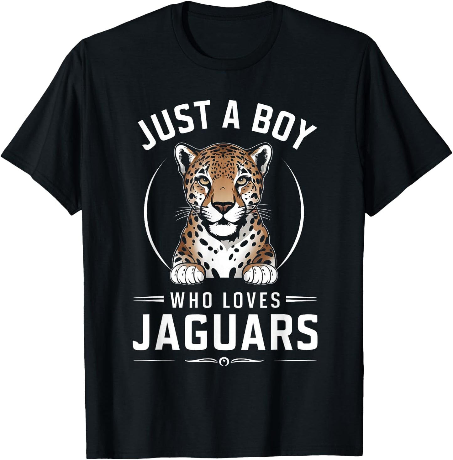 Just A Boy Who Loves Jaguars T-Shirt - T-Shirt | Black