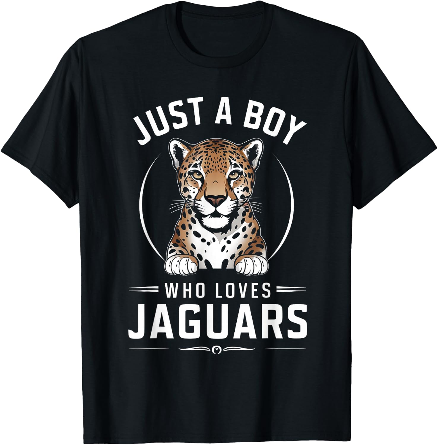 Just A Boy Who Loves Jaguars T-Shirt - T-Shirt | Black