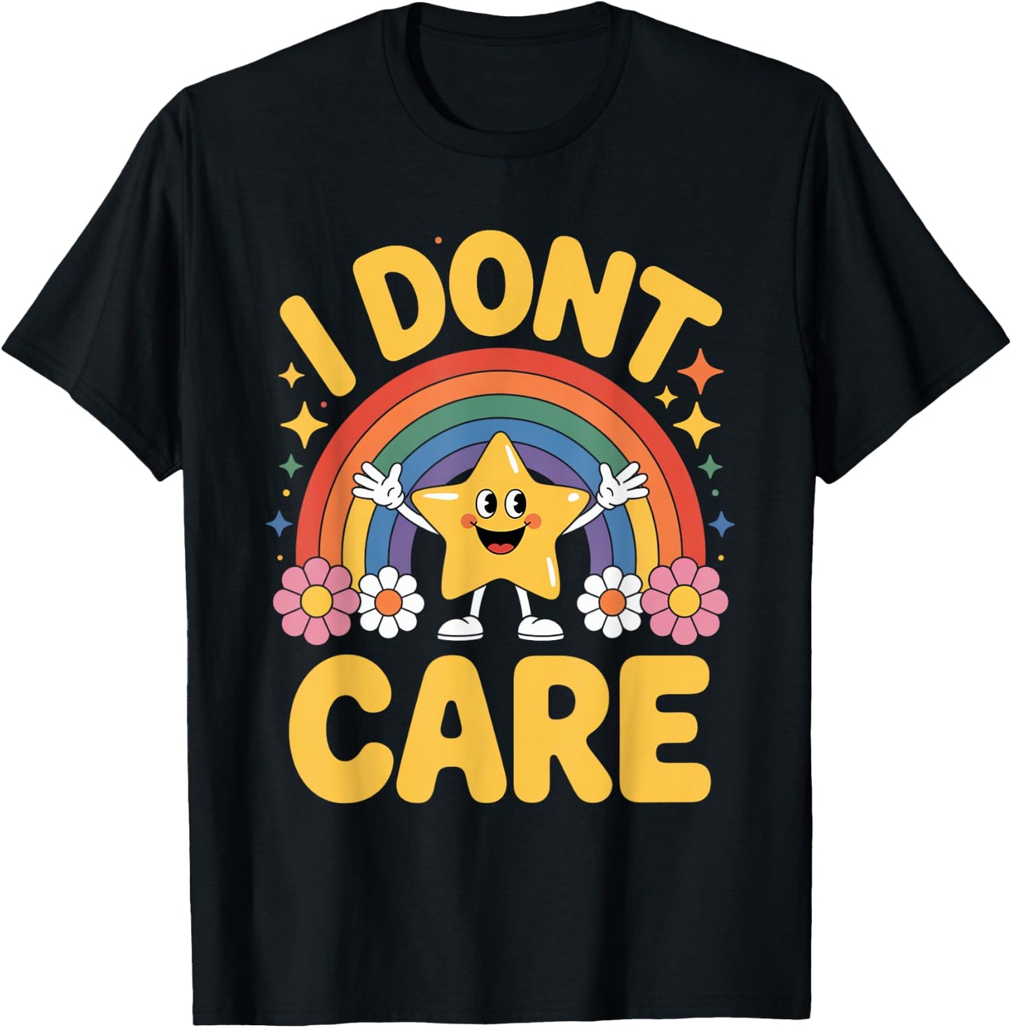 I Don't Care T-Shirt - T-Shirt | Black