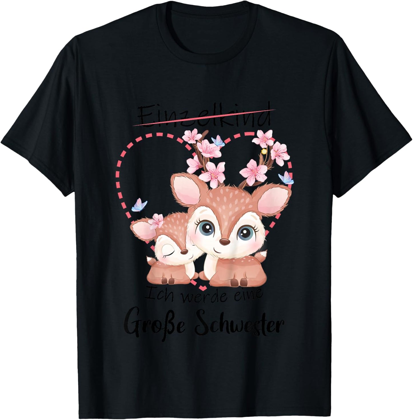 Ich Werde Große Schwester 2026 T-Shirt - T-Shirt | Black