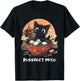 Cute Cat Lover Design Miso Soup Funny Cat T-Shirt - T-Shirt | Black