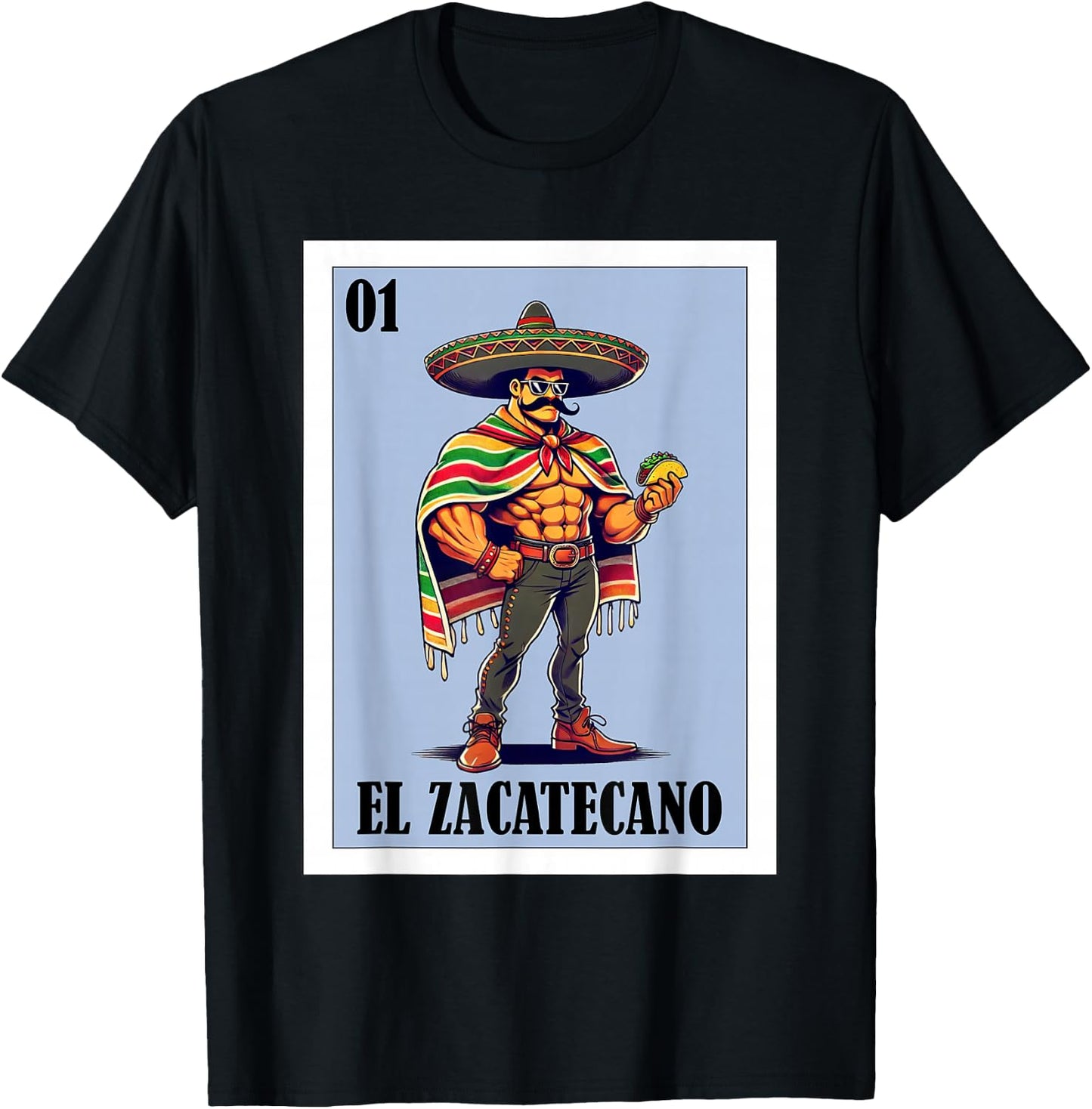 Funny Zacatecas Mexican Design - El Zacatecano T-Shirt - T-Shirt | Black