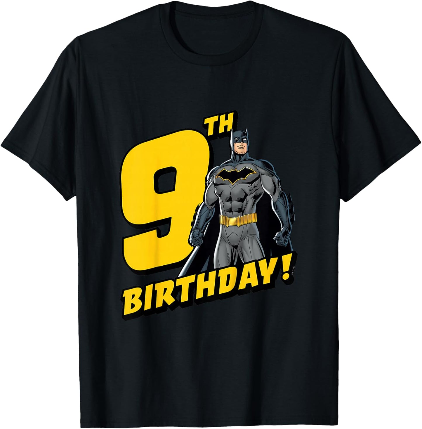 Kids Batman 9th Birthday T-Shirt - T-Shirt | Black