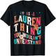 It's A Lauren Thing You Wouldn't Understand, Lauren Groovy T-Shirt - T-Shirt | Black