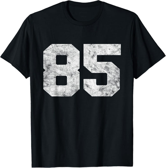 Vintage Lucky Number 85 Birthday Sports Player Team Athlete T-Shirt - T-Shirt | Black