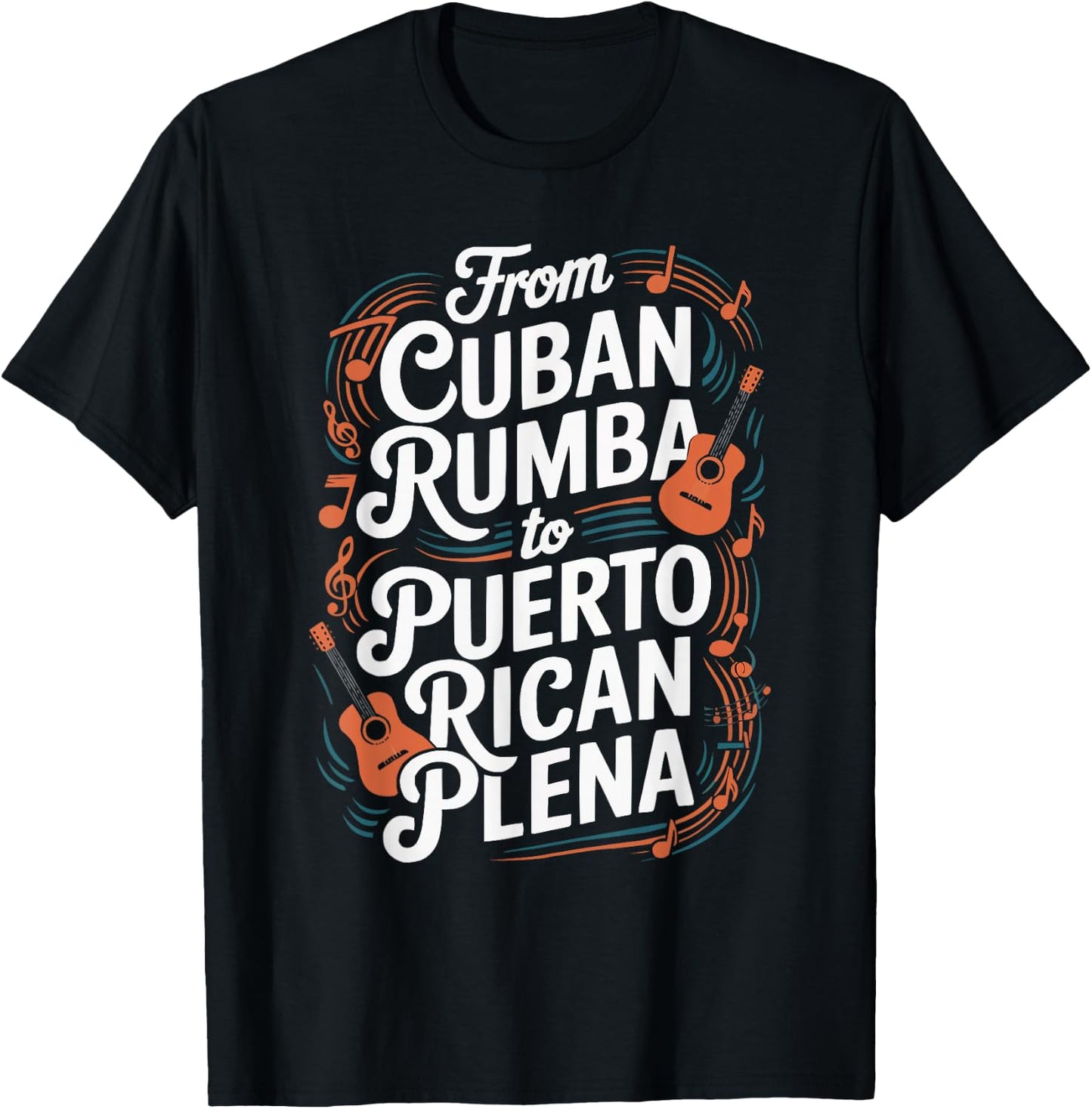 Half Cuban Half Puerto Rican Country Puerto Rico Flag Cuba T-Shirt - T-Shirt | Black
