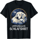 Official Sleep Shirt Golden Retriever Nightdress Pyjamas , black T-Shirt - T-Shirt | Black