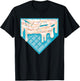 Funny Home Plate Drip - Ice Cream Softball & Baseball T-Shirt - T-Shirt | Black
