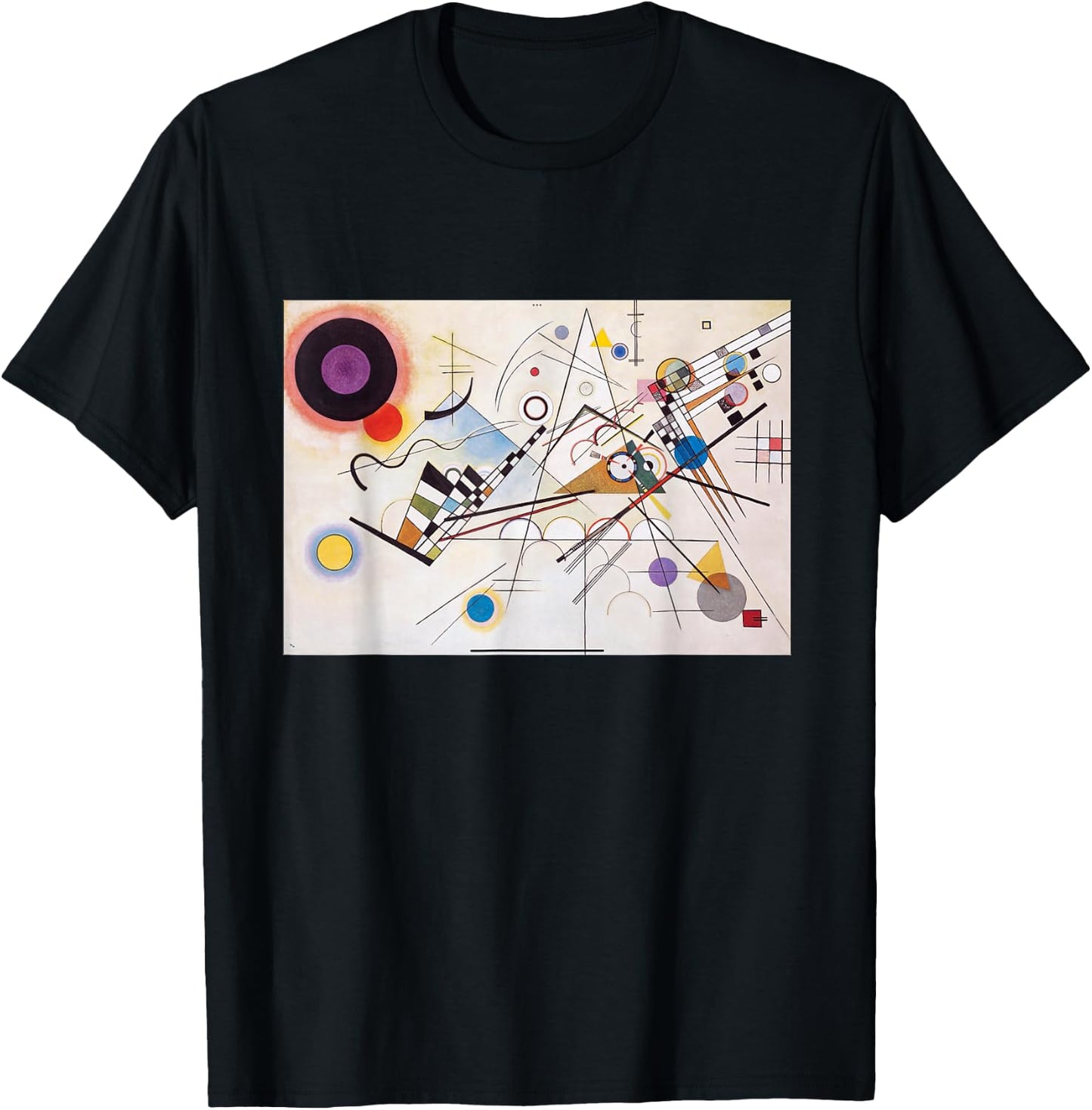 Composition of Kandinsky 8 , Black, S T-Shirt - T-Shirt | Black