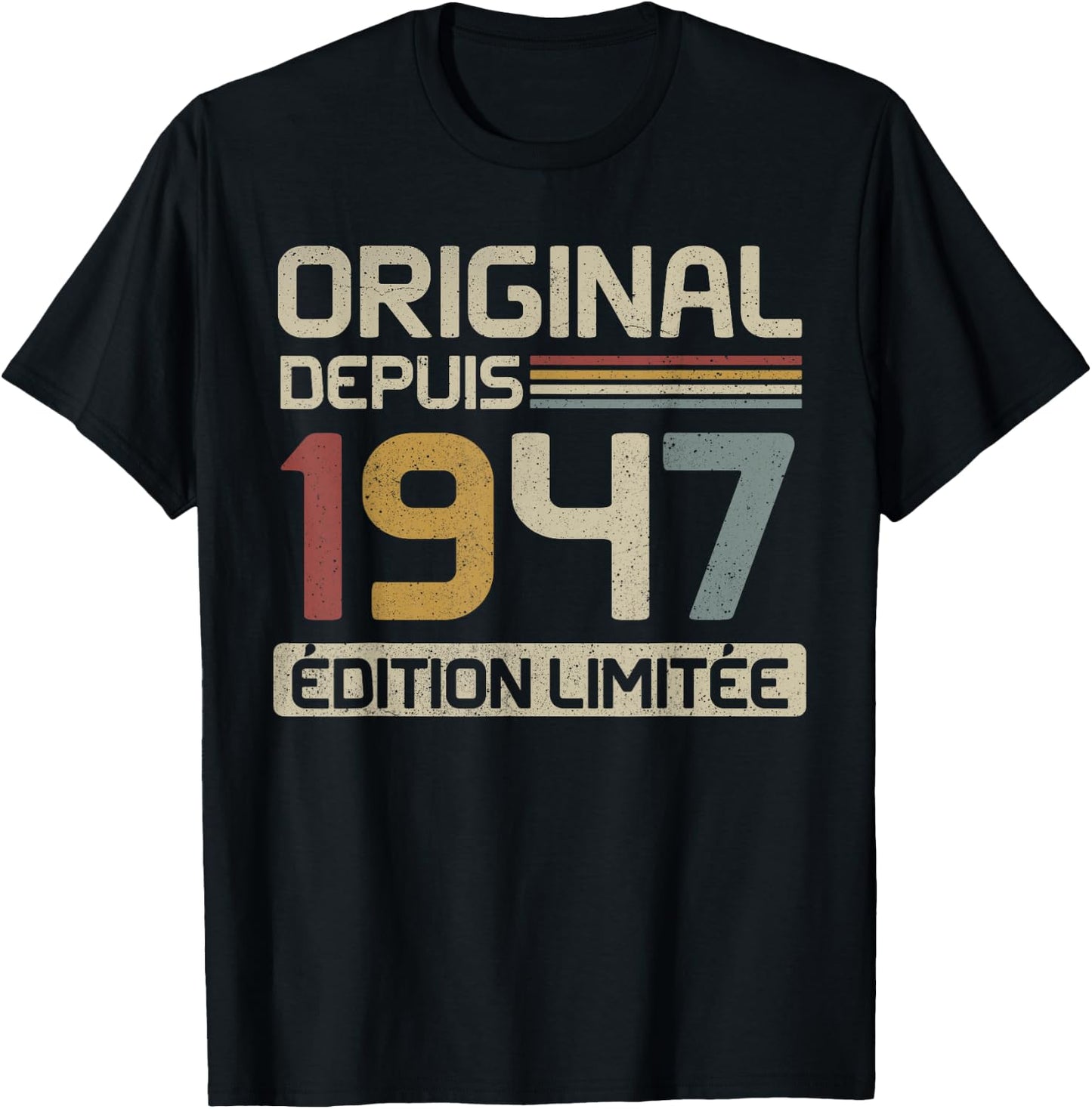 Original 1947 Birthday Gift 78 Years Anniv 78 Years , Black, S T-Shirt - T-Shirt | Black