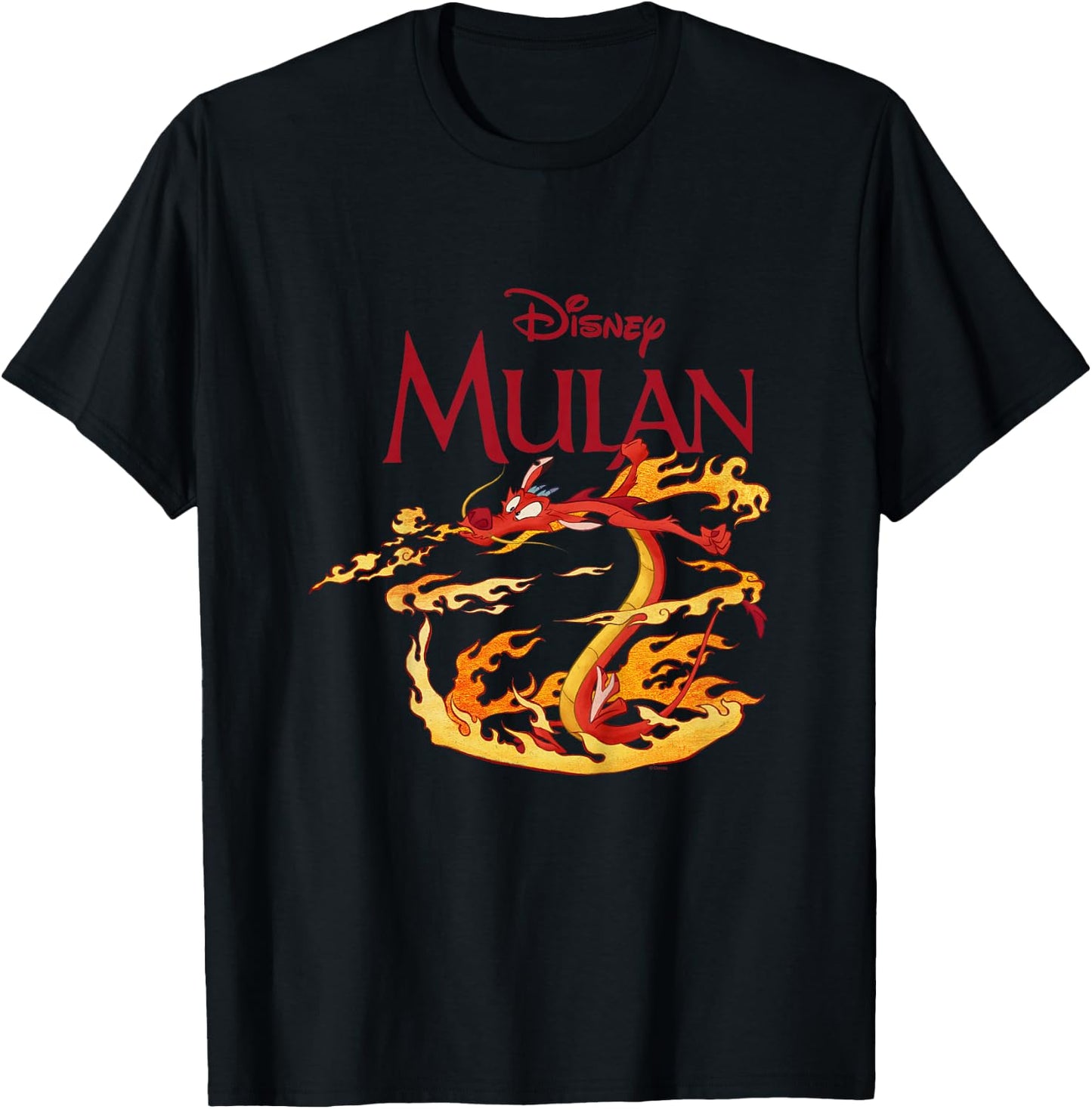 Kids Mulan Mushu Dragon Fire , white, 2 T-Shirt - T-Shirt | Black