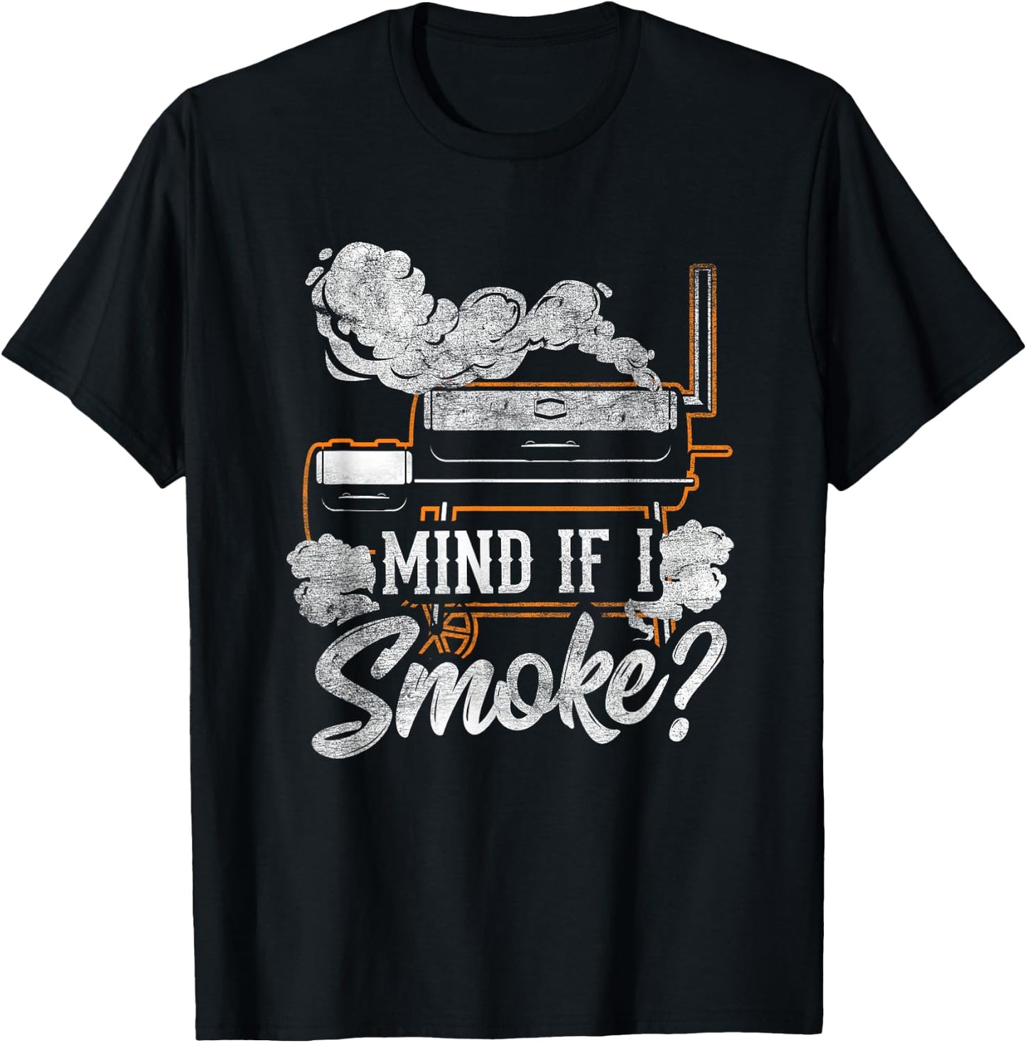 Mind if I Smoke Funny BBQ Smoker Grilling Lover T-Shirt - T-Shirt | Black
