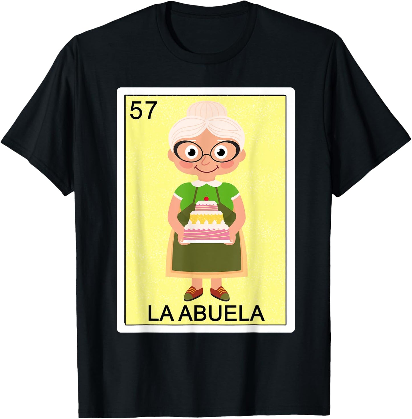 Funny Spanish-Mexican Bingo Gifts for Abuela - La Abuela T-Shirt - T-Shirt | Black