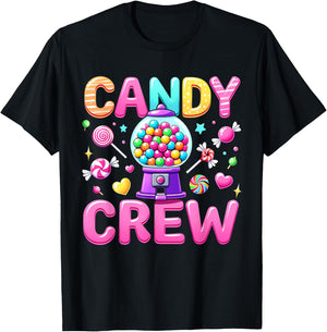 Candy Crew Decorations Sweetie Candy Squad , black T-Shirt - T-Shirt | Black