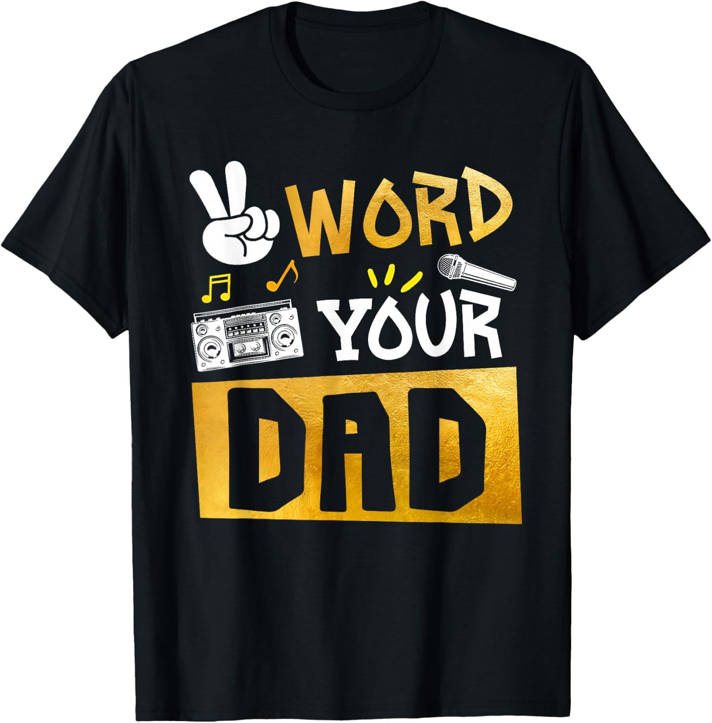 Word Your Dad - Daddy Of The Birthday Two Legit To Quit T-Shirt - T-Shirt | Black