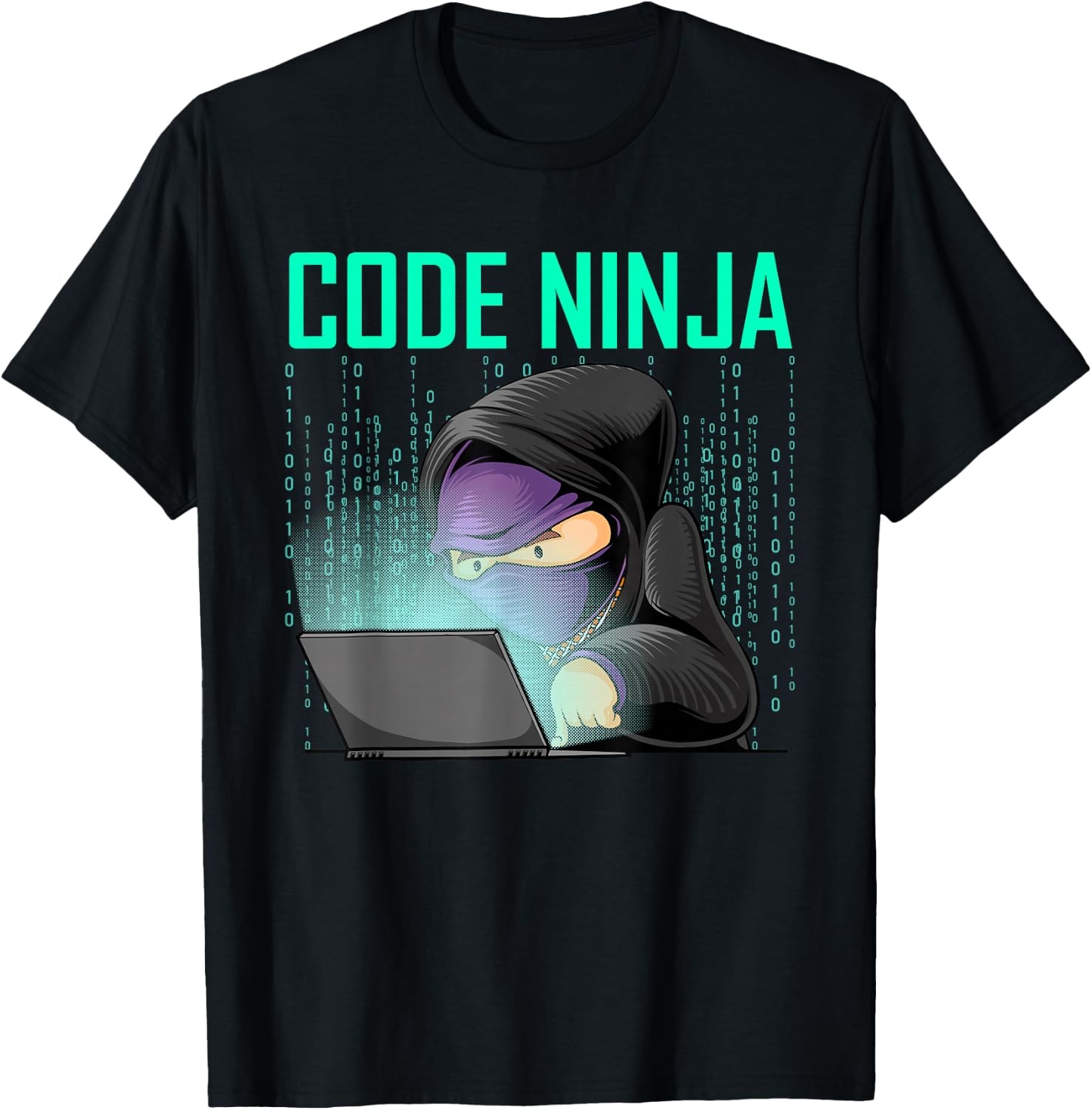 Cool Computer Programmer Art Women Web Coding Geek T-Shirt - T-Shirt | Black
