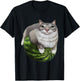 Silly Watermelon Cat Funny Cat Meme - Humor Graphic Anime T-Shirt - T-Shirt | Black