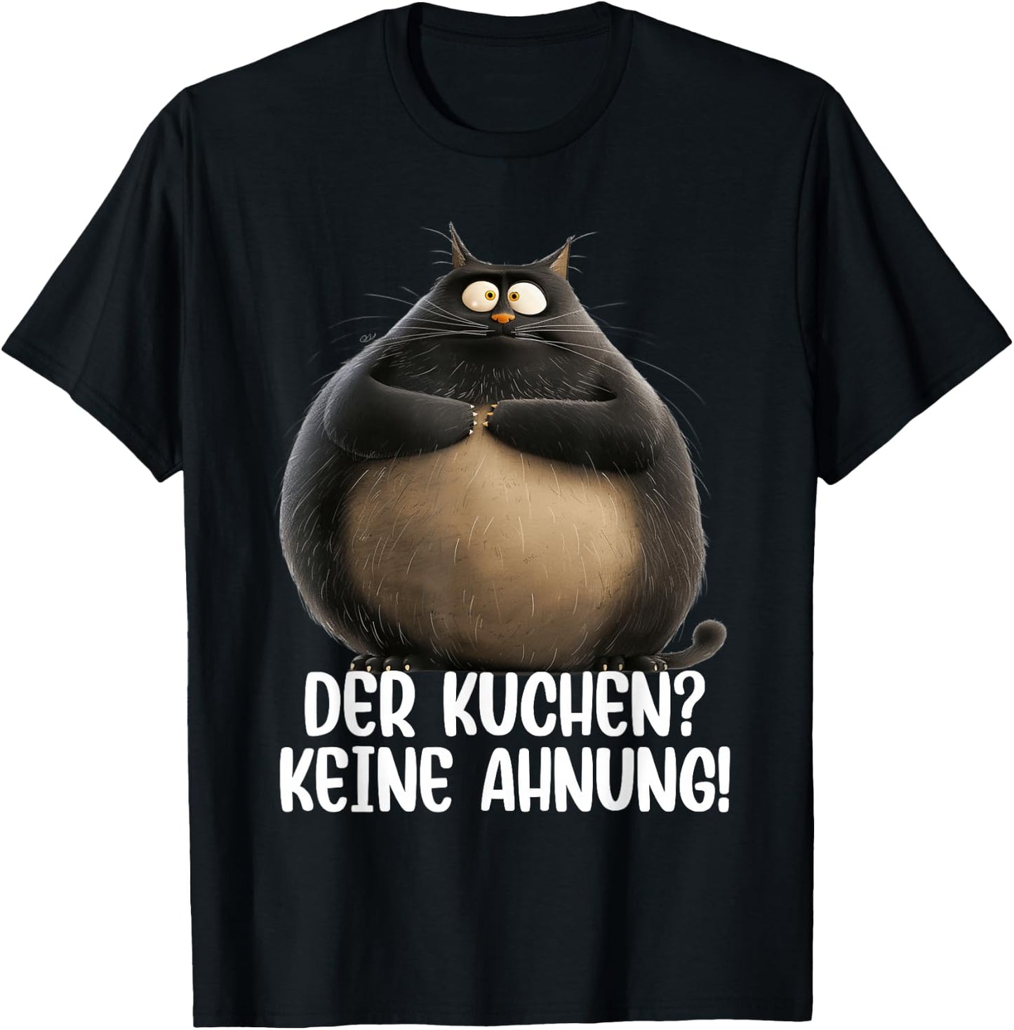 Cat Cat Owner Funny Saying "Dicker Kater" Fun , black T-Shirt - T-Shirt | Black
